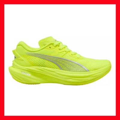 Puma Deviate Nitro 3 Yellow Green Road Running Shoes 309708-12 Women's Size 7