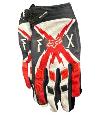 ox Racing Dirtpaw Gloves Mens L Red Black Motocross MTB Grip Gear Rare Style!