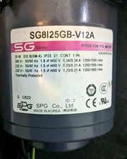 SPG SG8I25GB-V12A 25W Speed Control Motor + S8KA25B Gear Head 220V Single Phase