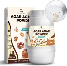 Agar Agar Powder 4oz - Vegan Gelatin Substitute, 100 Pure Agar Thickening Agent