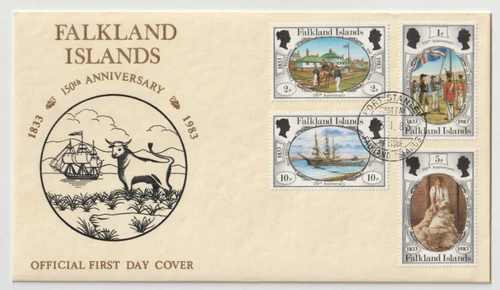 3/1/1983 Falkland Islands FDC - Falkland Islands 150th Anniversary 1833-1983 #3