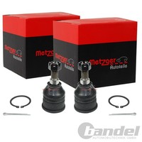 2X Metzger Traggelenke Vorne Beidseitig Passend FÜR Honda Civic Links+Rechts