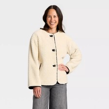 Women's Faux Sherling Coat - Universal Thread