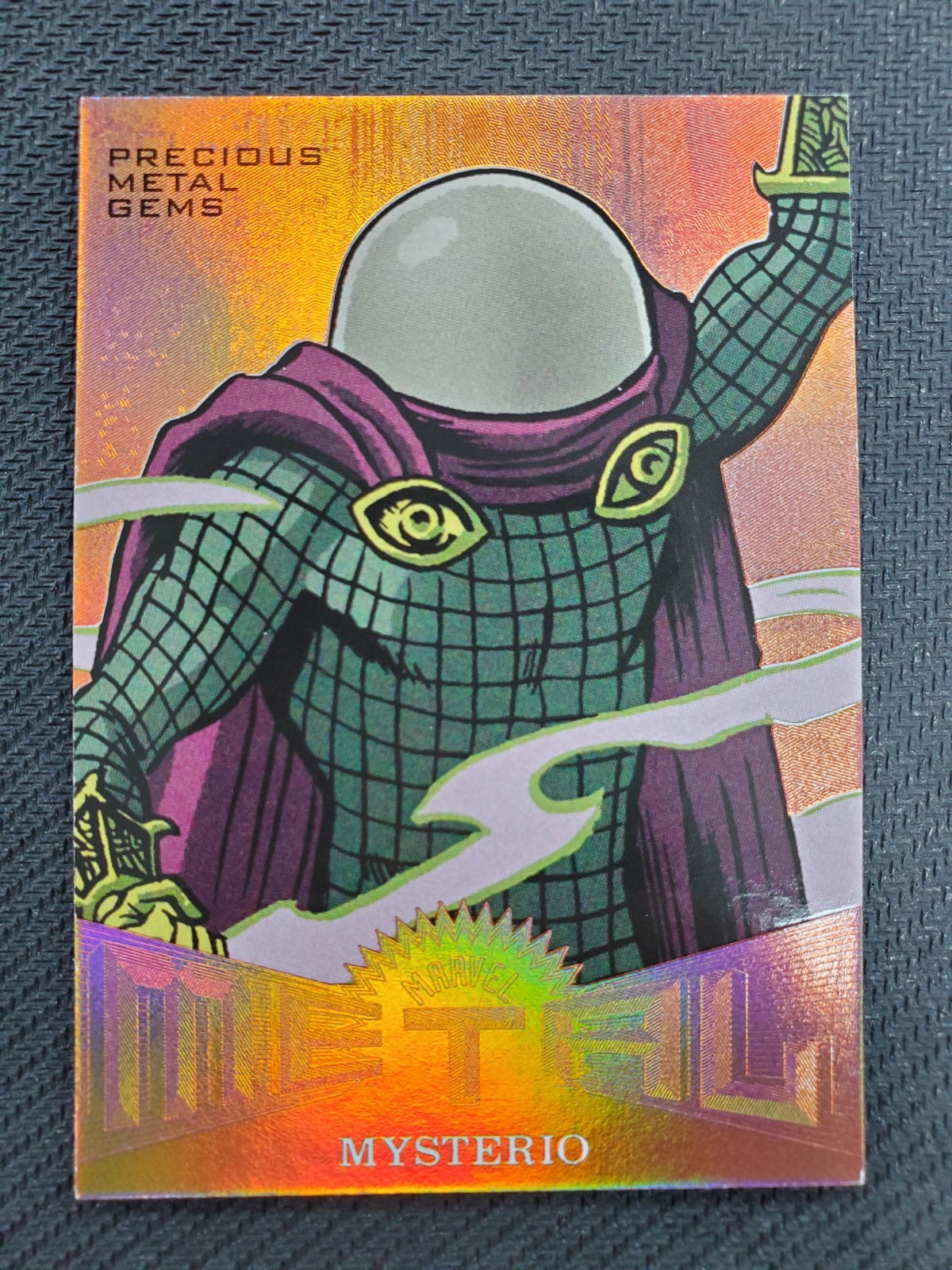2017 FLEER ULTRA SPIDER-MAN MYSTERIO PRECIOUS METAL GEMS BRONZE /199