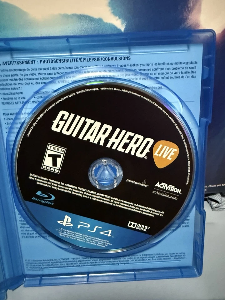 Guitar Hero Live (PlayStation 4 2015) - Una guitarra y juego. SIN Dongle Foto 3 de 4