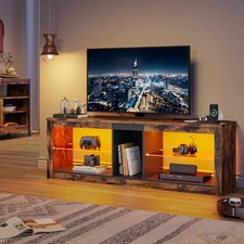 Bestier RGB TV Stand for 65+ Gaming Entertainment Center Gaming LED TV Media