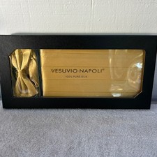 Vesuvio Napoli Gold 100 Pure Silk Cummerbund and Bow Tie Set Formal Wear