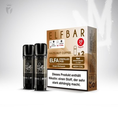 ELFA MASTER ELFBAR E-Zigarette Vape I Liquid Pods 2x 2ml mit 0mg / 20mg Nikotin