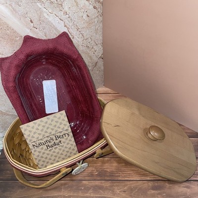 Longaberger 2006 Tree Trimming Nature's Berry Basket Combo W/Lid Liner Tag New