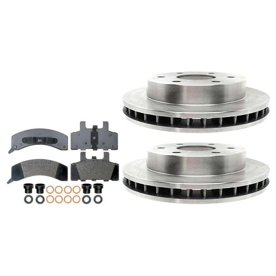 Front Brake Kit For 88 - 98 Chevy GMC k1500 6 Lug Pads & Rotors Pickup Suburban - Image 2 of 4