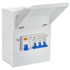 Metal Garage Consumer Unit 63A RCD 6A 16A 32A MCB Amendment 3