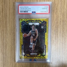 Panini Prizm 2023-24 Jalen Wilson #128 Gold Sparkle Prizm /24 PSA 10 Rookie