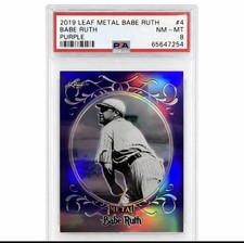 2019 Leaf Metal Babe Ruth Collection Baseball Cards - Special Edition Box 10