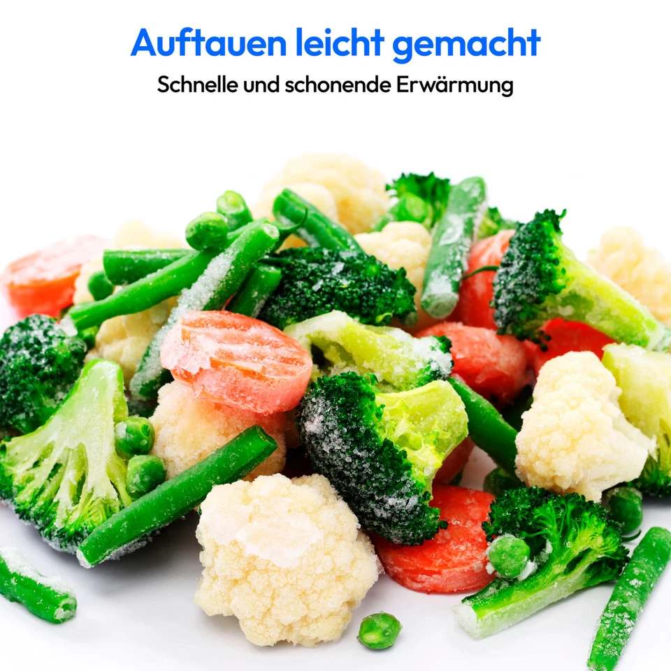 MEDION Mikrowelle 700 Watt 17 Liter Kapazität 6 Mikrowellenstufen schwarz/silber - Bild 2 von 4