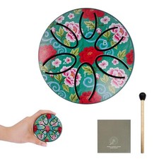 Mini Rain Drum, 3 Inches 6 Notes Portable Steel Tongue Drum with Mallet, Musi...