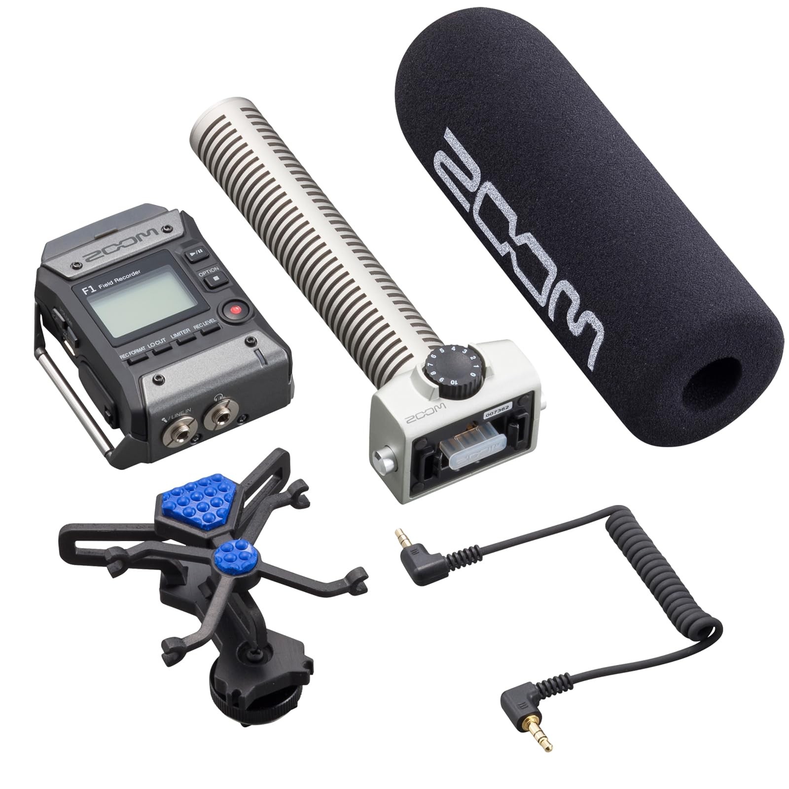ZOOM F1-SP F1 Field Recorder + Shotgun Mic Portable Digital Handy Recorder