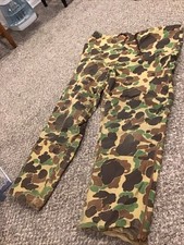 Vintage Duxbak Camo Duck Hunting Pants Nylon Gore-Tex, Size XL