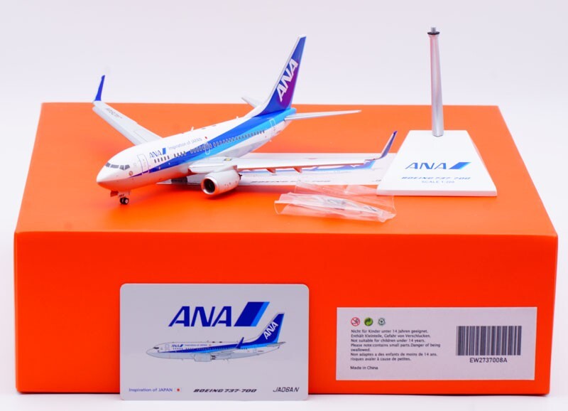 1:200 JC Wings ANA Boeing B737-700 JA06AN Diecast Aircraft