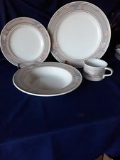 Mikasa,  MEADOW SUN,  Dinner Plate  Salad Plate, Cereal /Soup Bowl and a Cup