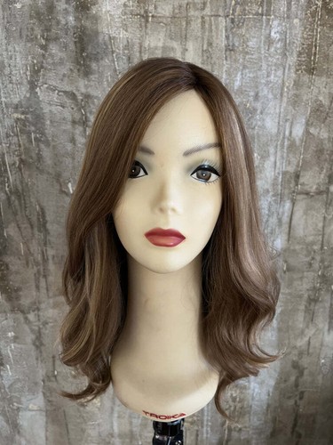 100% European Virgin Natural Human Hair Wig Dirty Blond Highlight for Women - Picture 3 of 8