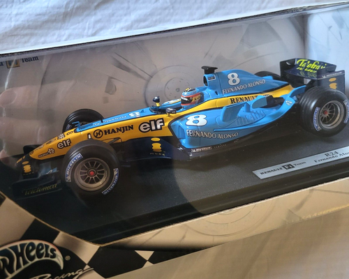 Hot Wheels 1/18 2004 Fernando Alonso Renault F1 R24 "Mild Seven" Diecast, Sealed - Picture 7 of 15