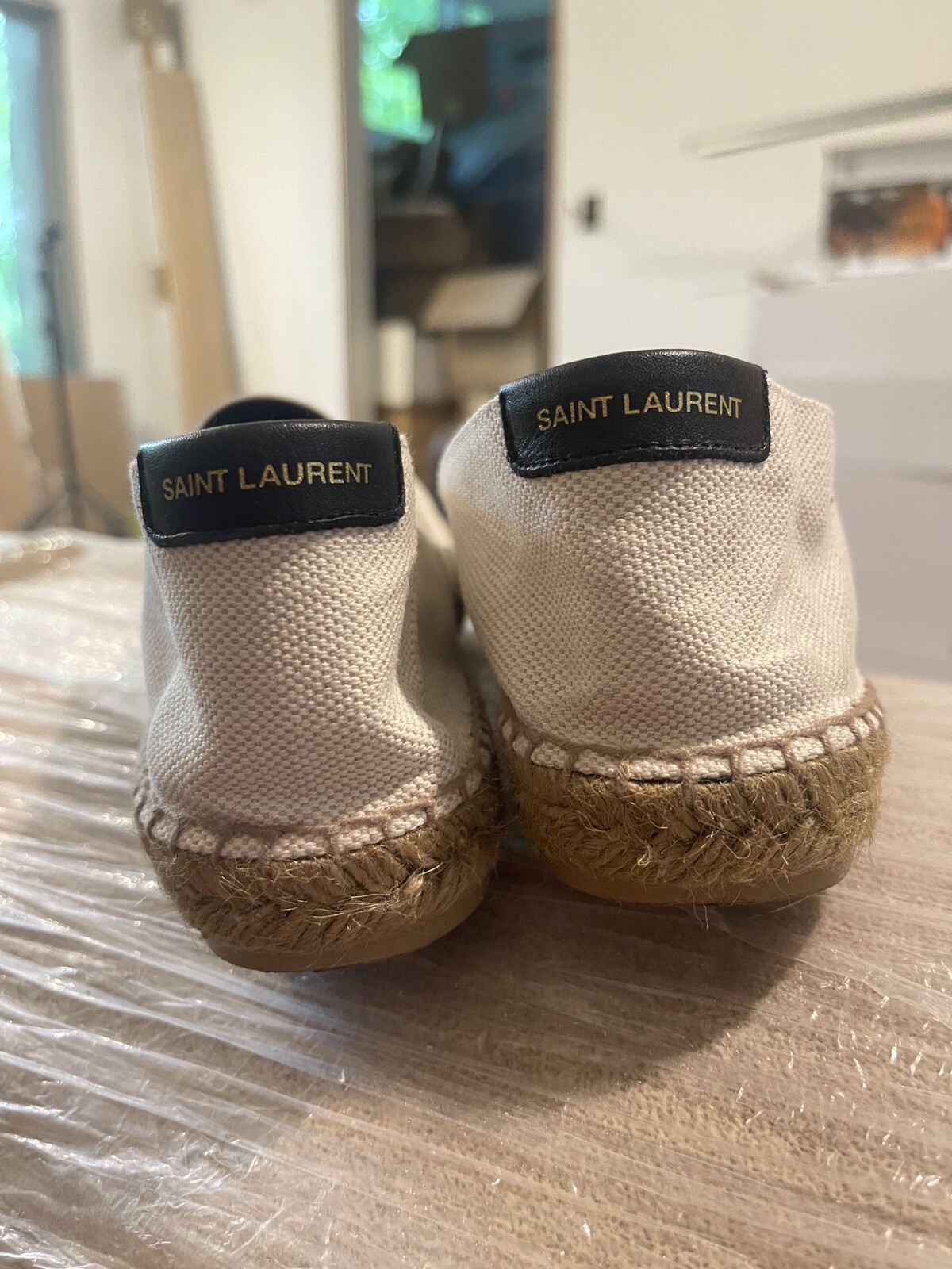 Saint Laurent YSL Espadrillas beige donna EU38 5 US 8 5
