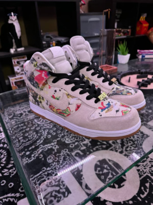 Size 12 - Nike Supreme x Dunk SB High Rammellzee Pre Owned