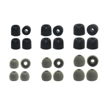 Replacement Earbud Tips Combo Pack - 6 pr. Silicone & 6 pr. Memory Foam Ear Tips
