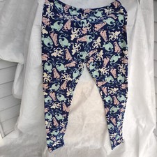 Disney LuLaRoe Leggings Aladdin Genie Rajah Abu OS Navy Blue Monkey Tiger