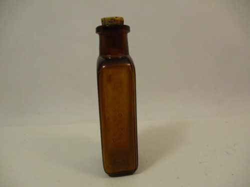 EMPTY Antique Small Pharmacy Bottle Opium Cold Medicine Ipecac Parke Davis - Picture 8 of 10