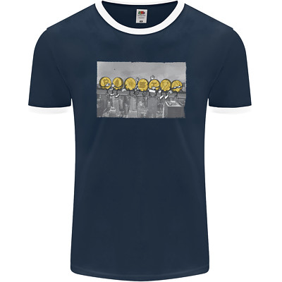 Crypto Workers lustige New York Parodie Bitcoin Herren Ringer T-Shirt FotL