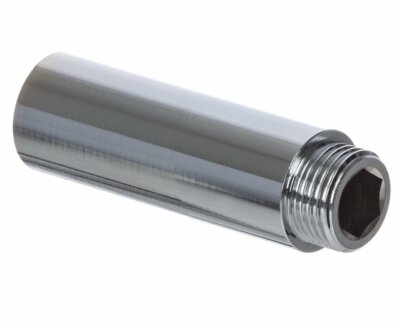 Chrom Brausearmverlängerung feste Länge 1/2'' x 60 mm Stecker auf Buchse Verbinder