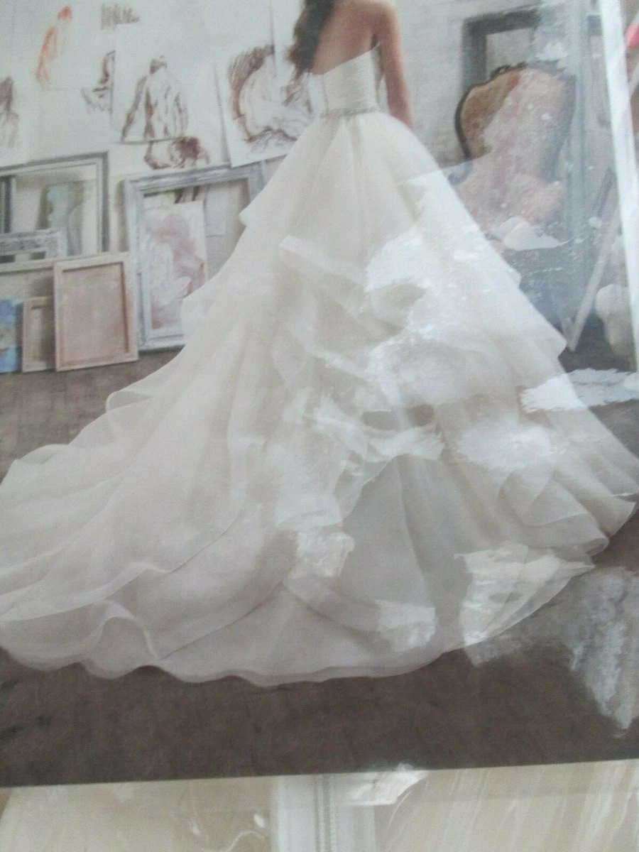 Mori Lee Wedding Dress 5504 Ivory Lt. Gold Size 18 eBay