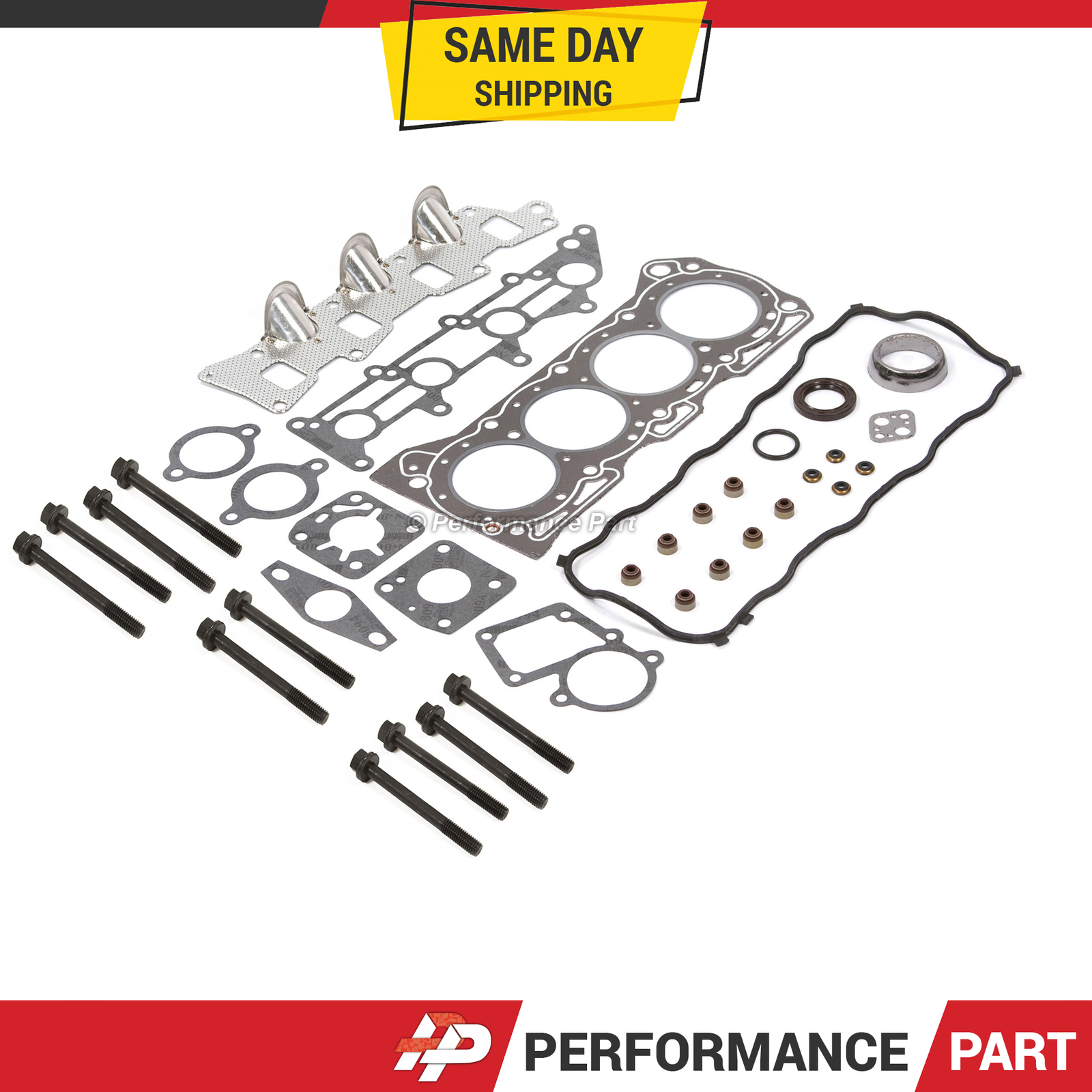Head Gasket Set Head Bolts 9597 Suzuki Swift Geo Metro 1.3L G13BA SOHC