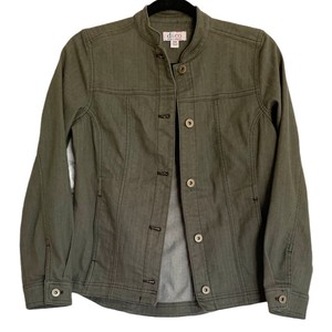 army green denim jacket
