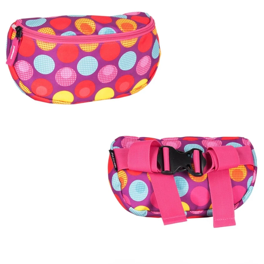 Gürteltasche Bauchtasche Hüfttasche Geldbörse für Kinder "bunte Punkten" NEU