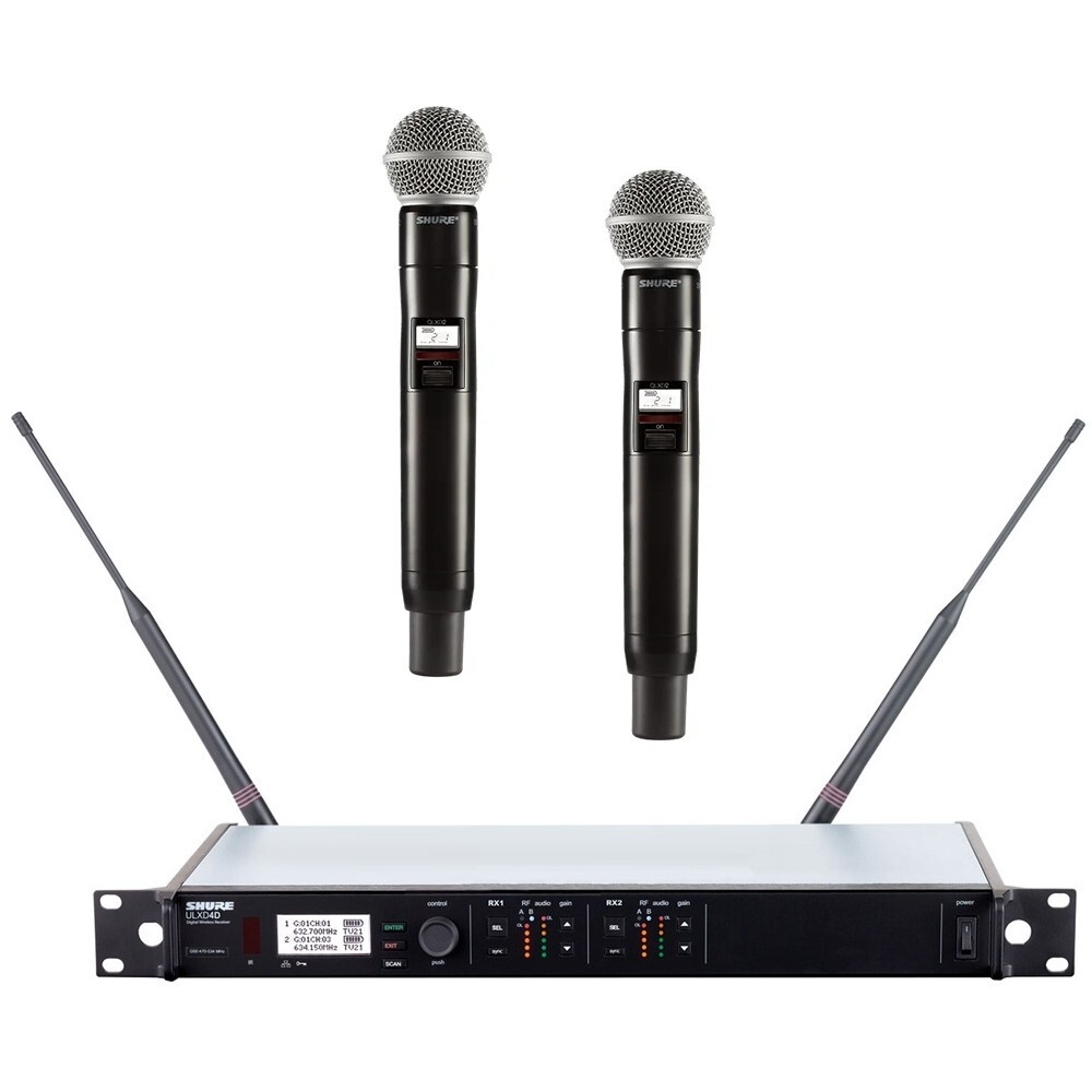 SHURE ULXD4D/B58-G50 Dual Channel/Mic Rackmount Digital Dante