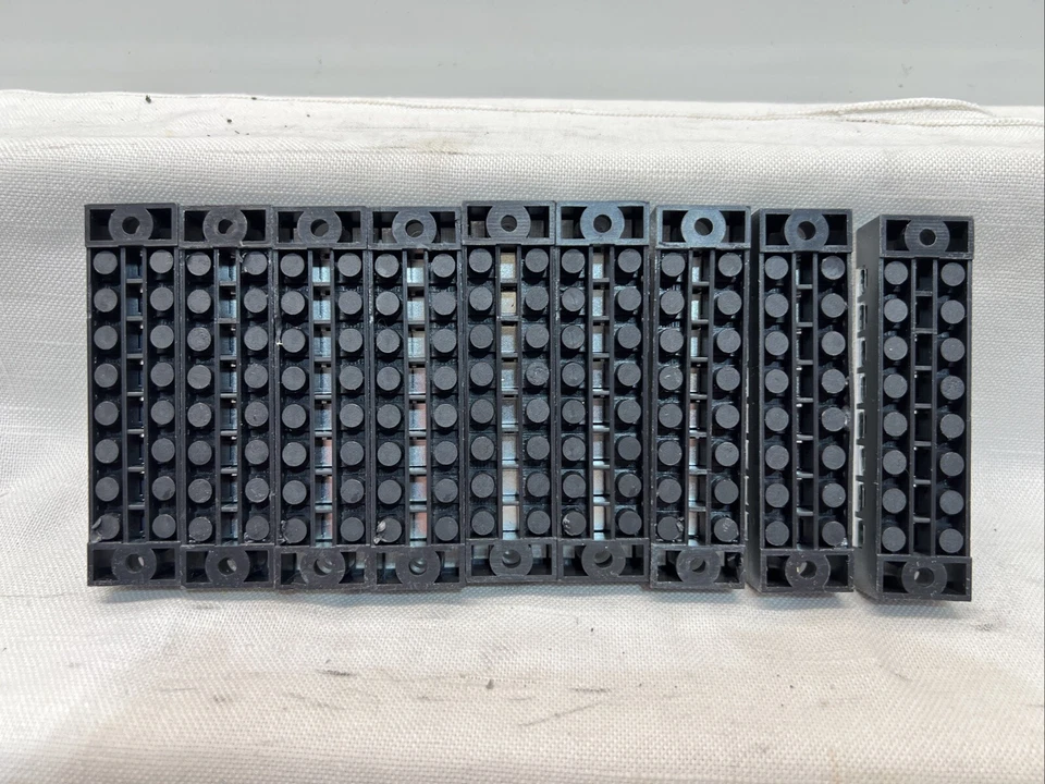 9 Pack 8 Positions Dual Rows 600V 15A Wire Barrier Block Screw Terminal Strip - Image 4 of 4