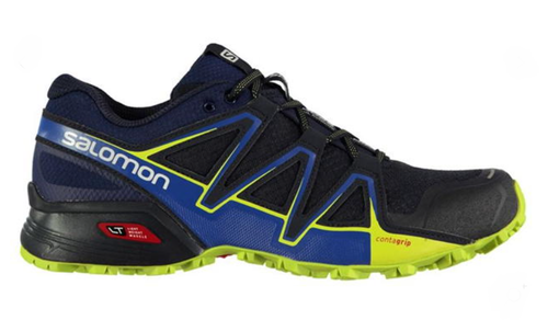 salomon blue trainers