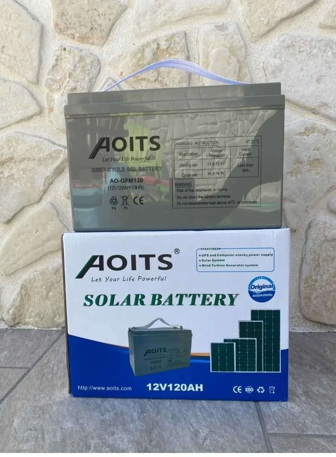 BATTERIA 120AH 12V  FOTOVOLTAICO PANNELLI ENERGIA SOLARE NAUTICA CAMPER AMP