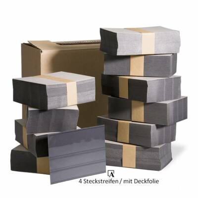 Leuchtturm Steckkarten 15,8x11,3 cm (ca.C6) 3 Streifen m.Deckfolie Menge wählbar