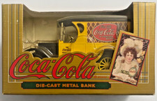 COCA COLA VINTAGE CHEVY DELIVERY TRUCK DIE CAST METAL BANK- NIB 1993 - ERTL