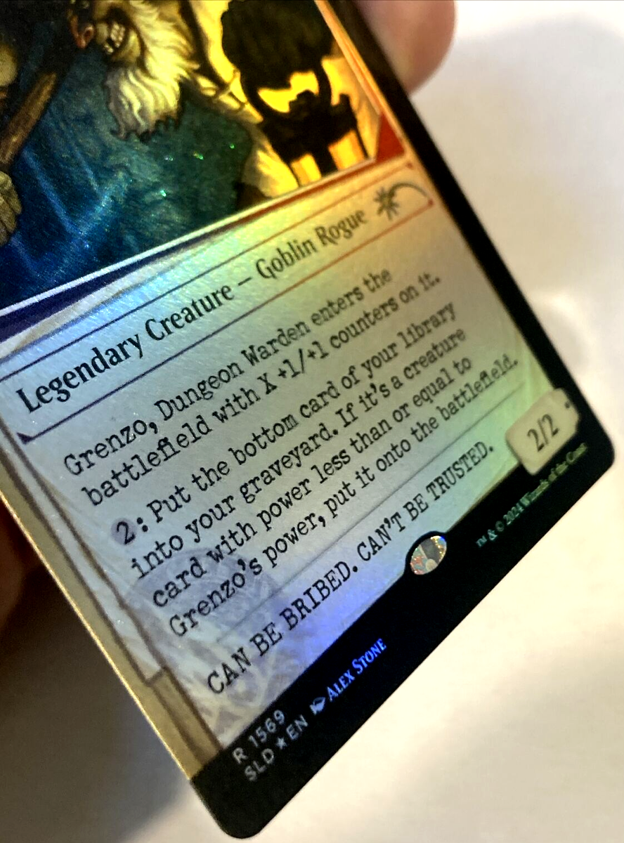 MTG Grenzo, Dungeon Warden *RAINBOW FOIL* Secret Lair Drop 1569 NM