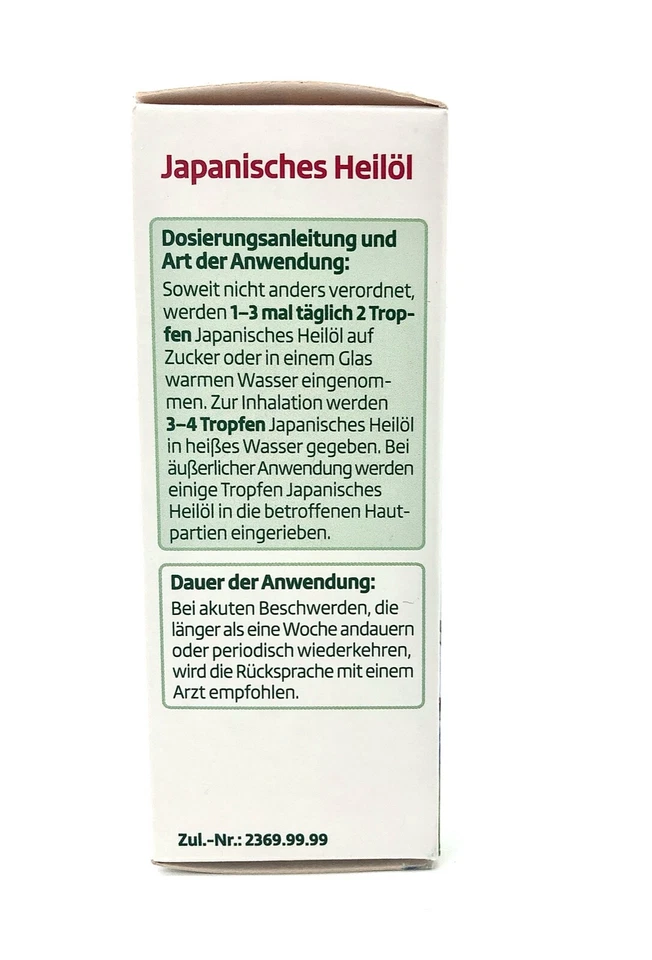 ✅ Altapharma Japanisches Heilöl, Minzöl, je 30ml ✅ - Bild 4 von 4
