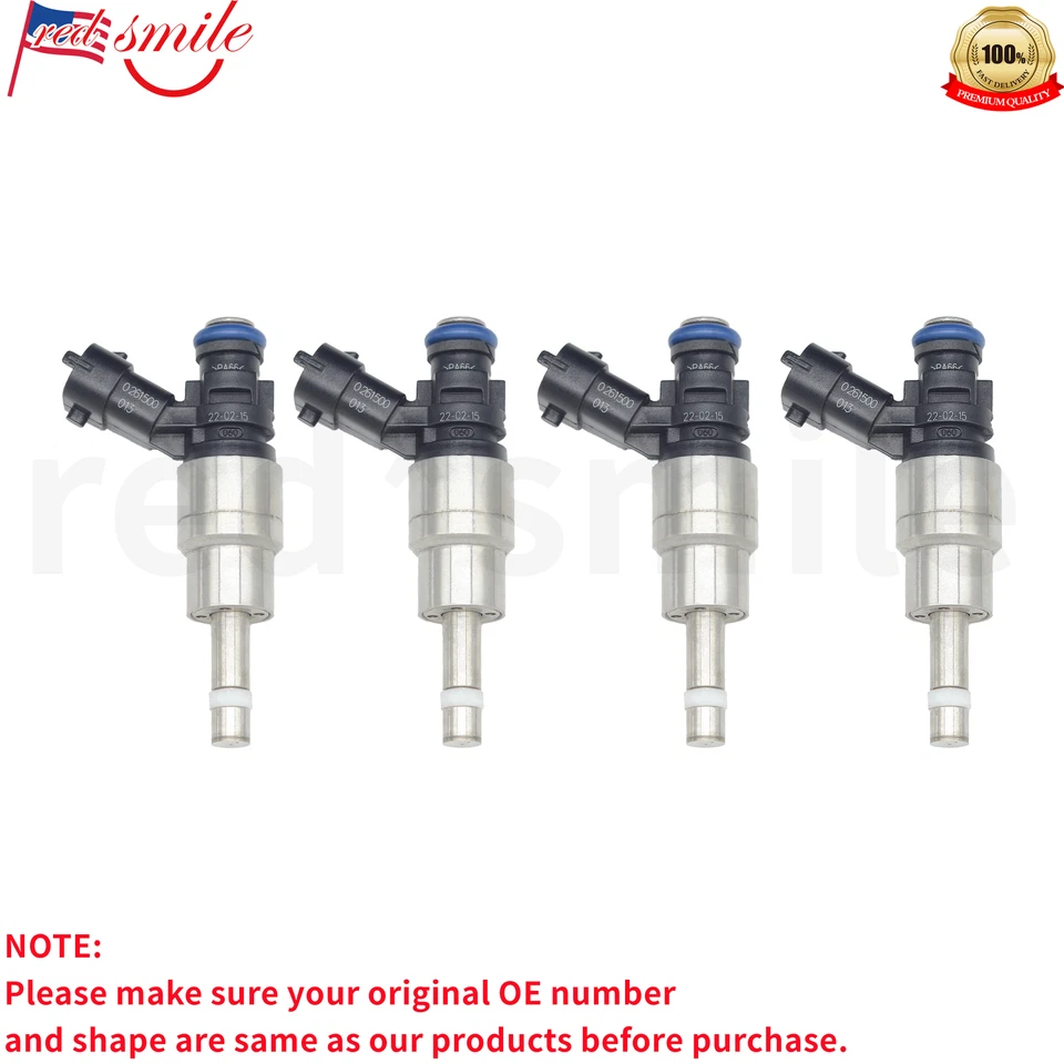 Inyectores de combustible 4 piezas para Alfa Romeo 156 932 2.0 JTS GT 937 GTV Spider 0261500013 Foto 2 de 4