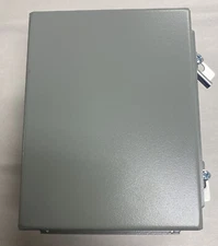 Hubbell Wiegmann,B080603C,Gray Metal Electrical Enclosure 8INx6INx3IN New