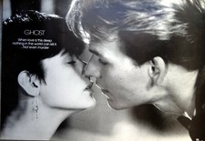 GHOST "PATRICK SWAYZE KISSING DEMI MOORE" OVERSIZED MOVIE POSTER FROM ASIA