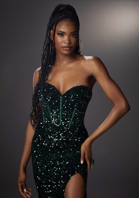 emerald green dress | eBay