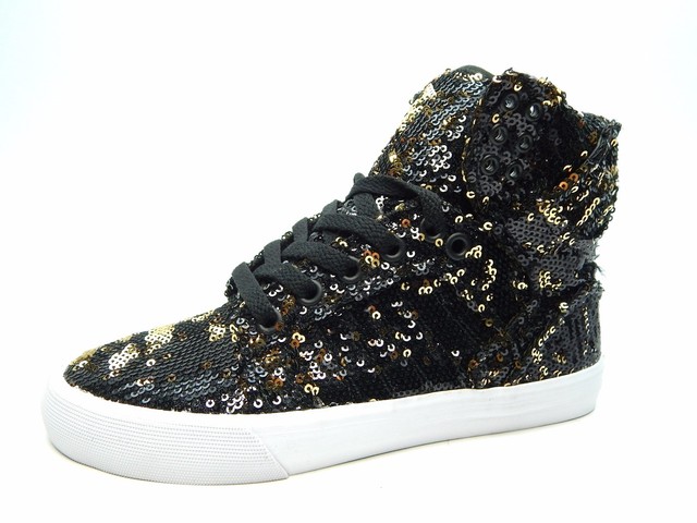 supra skytop black gold