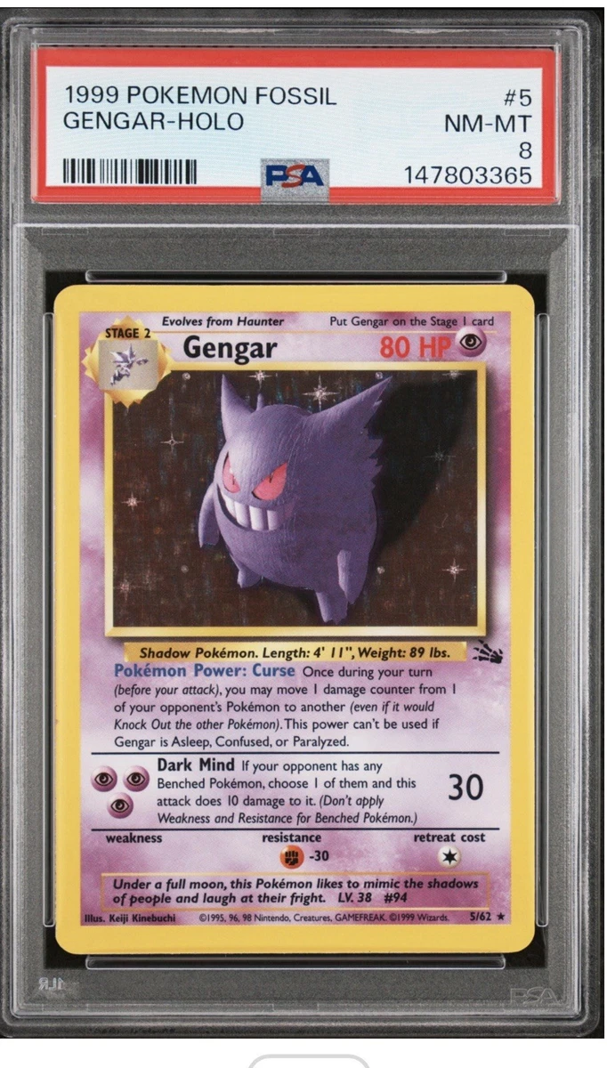 Gengar Pokémon TCG Professional Sports Authenticator (PSA